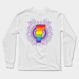 Vermont Mandala Pride Long Sleeve T-Shirt